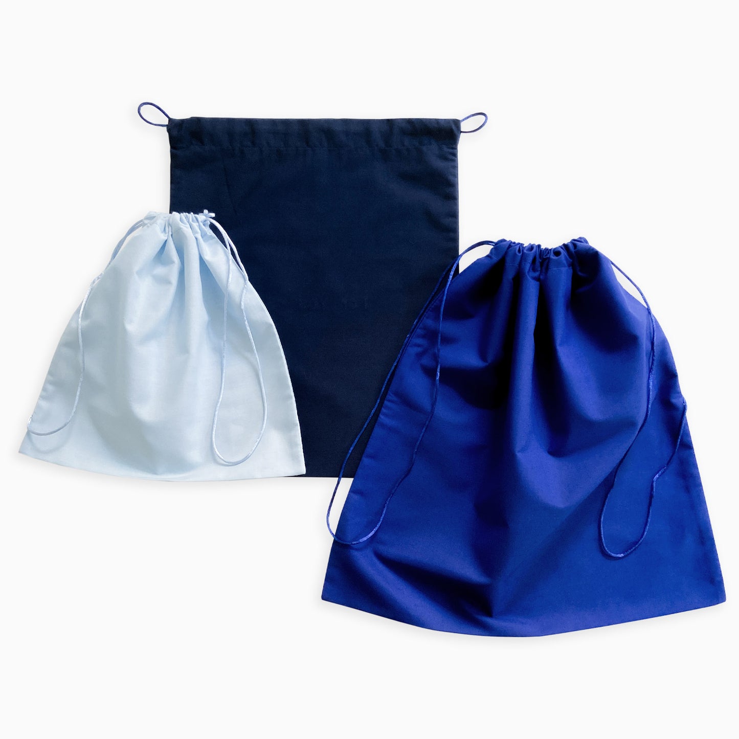 Blue Broadcloth Dust Bag
