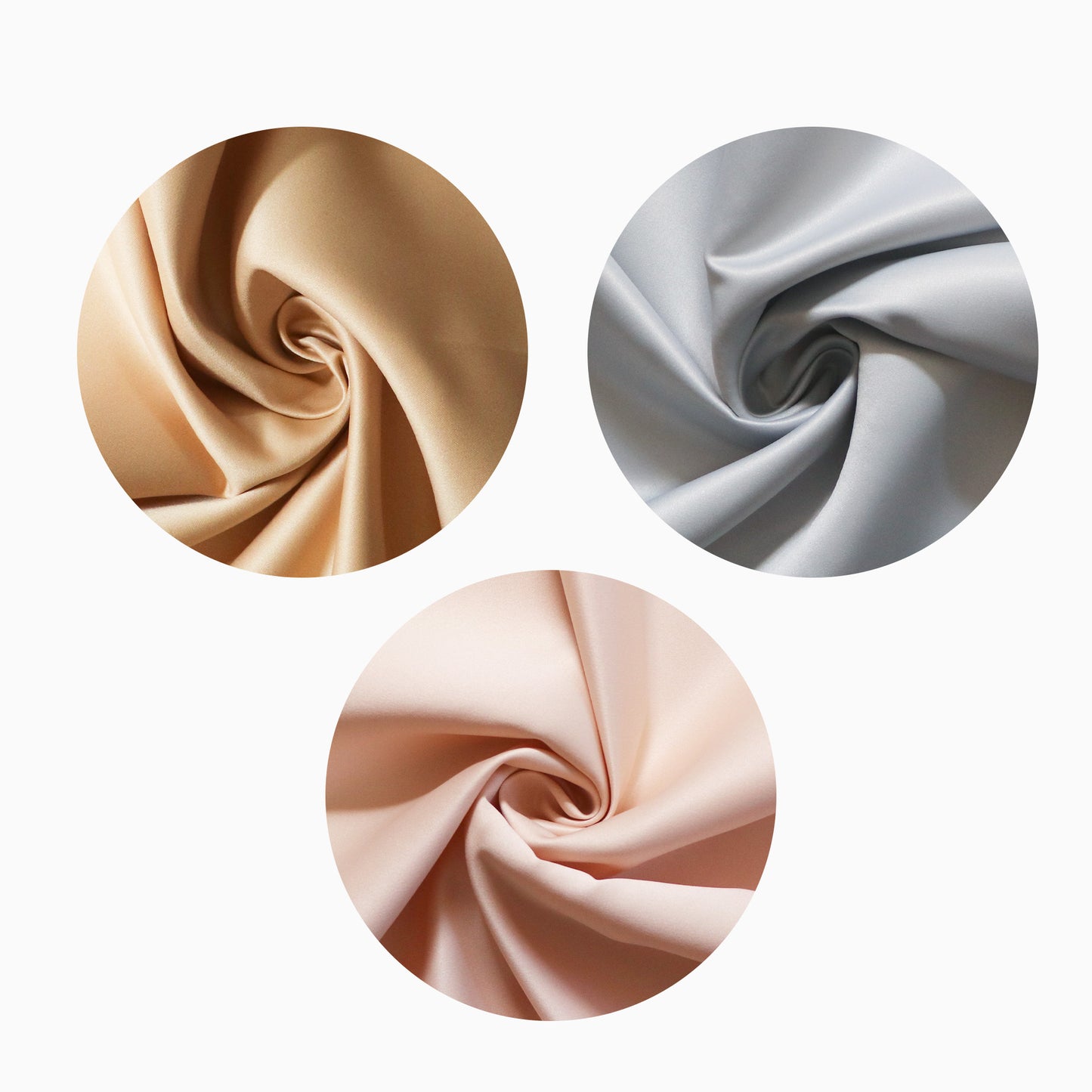 Gold Silver Rose Satin Dust Bag