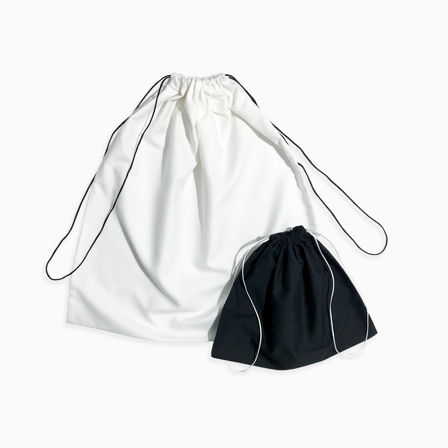 Black & White Contrast Cotton Dust Bag