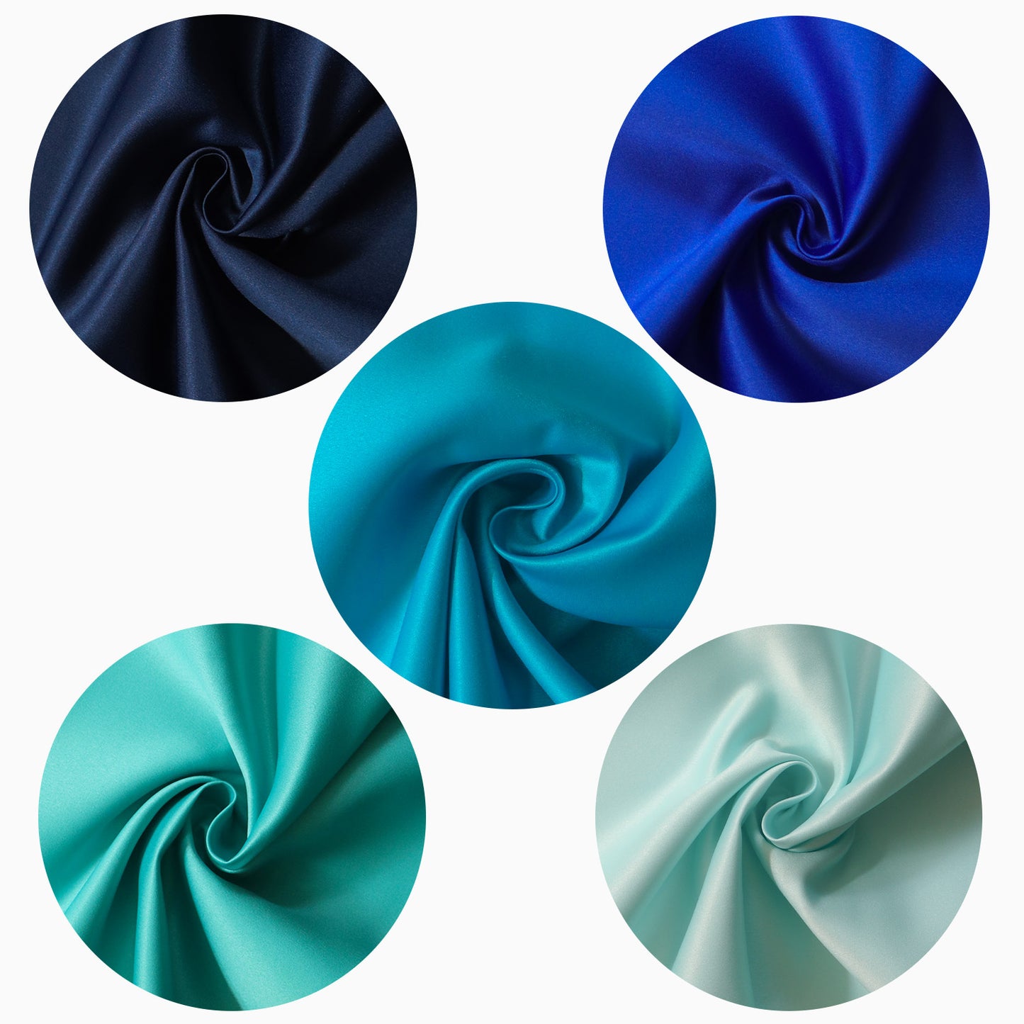 Blue Satin Dust Bag