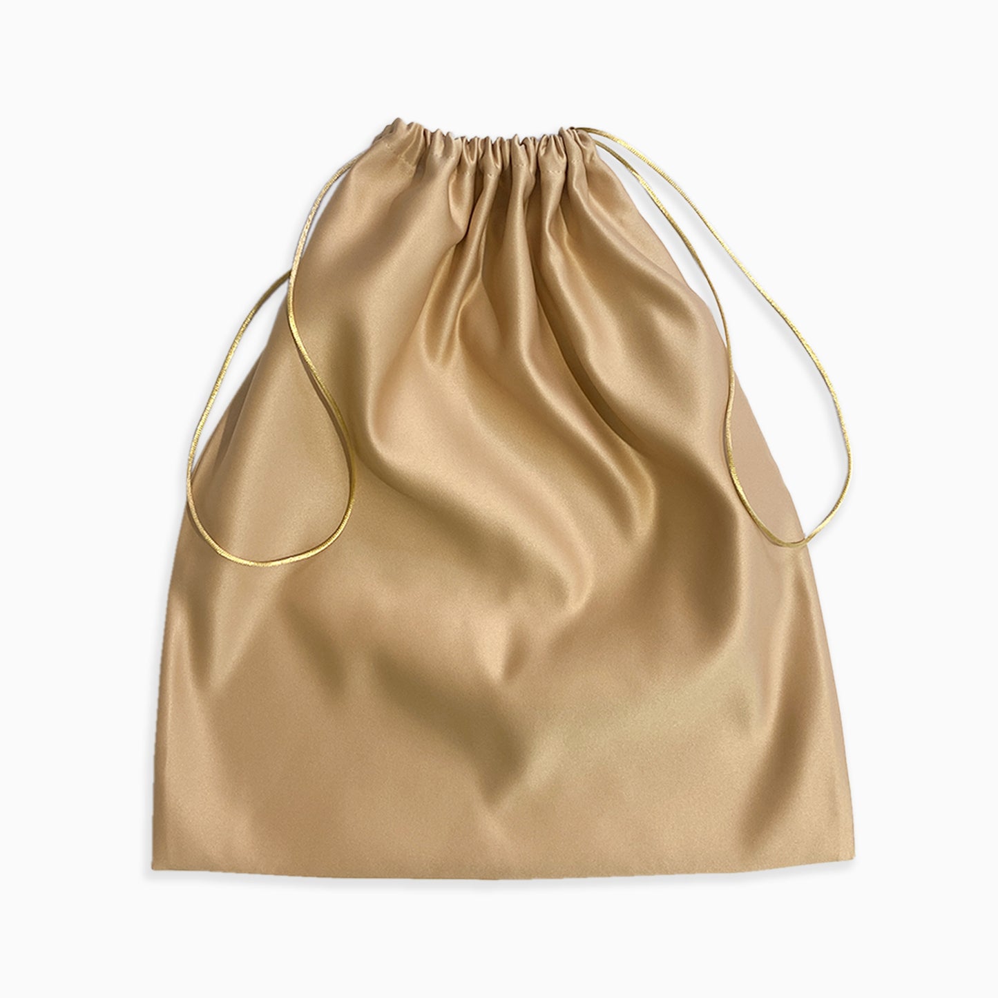 Gold Silver Rose Satin Dust Bag