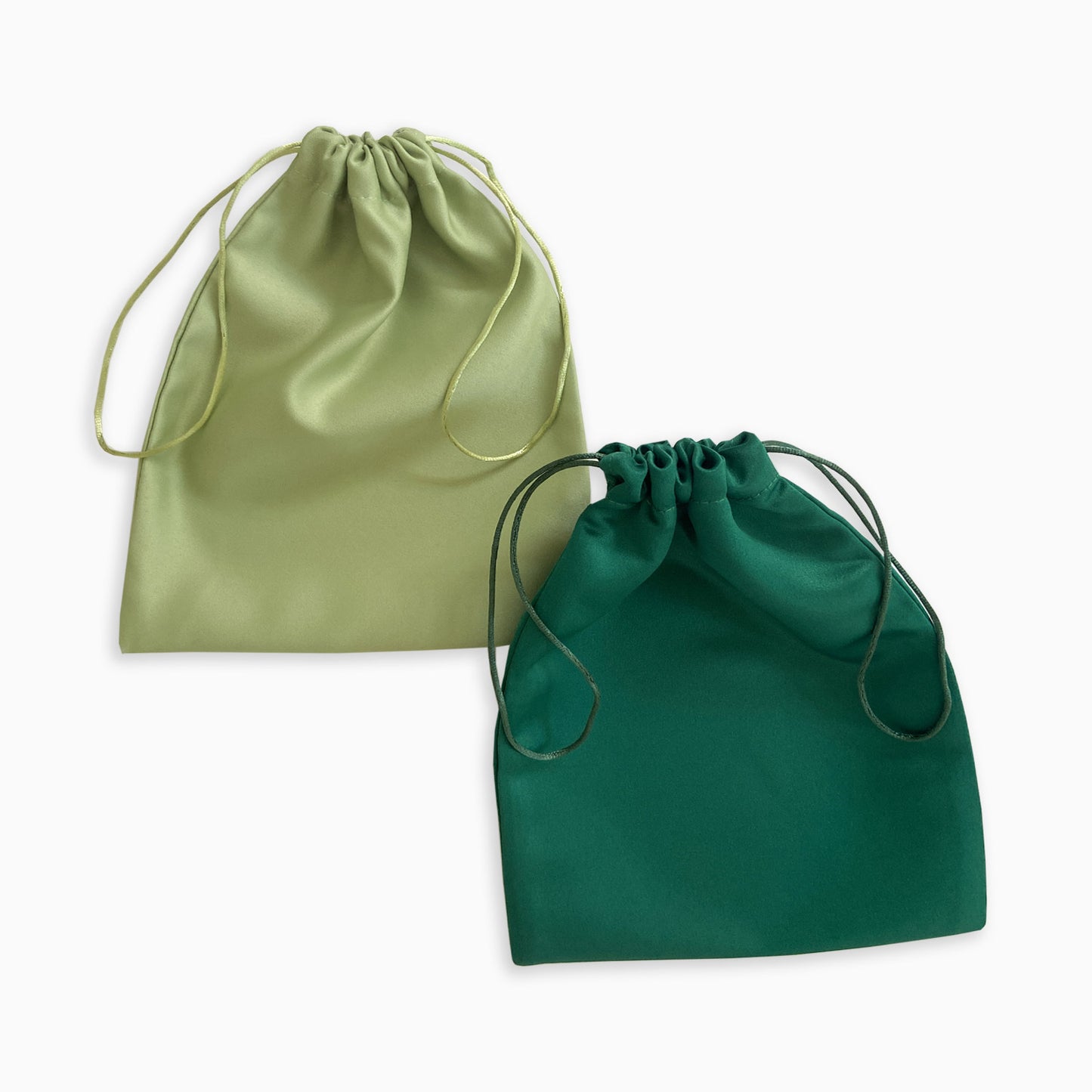 Green Satin Dust Bag