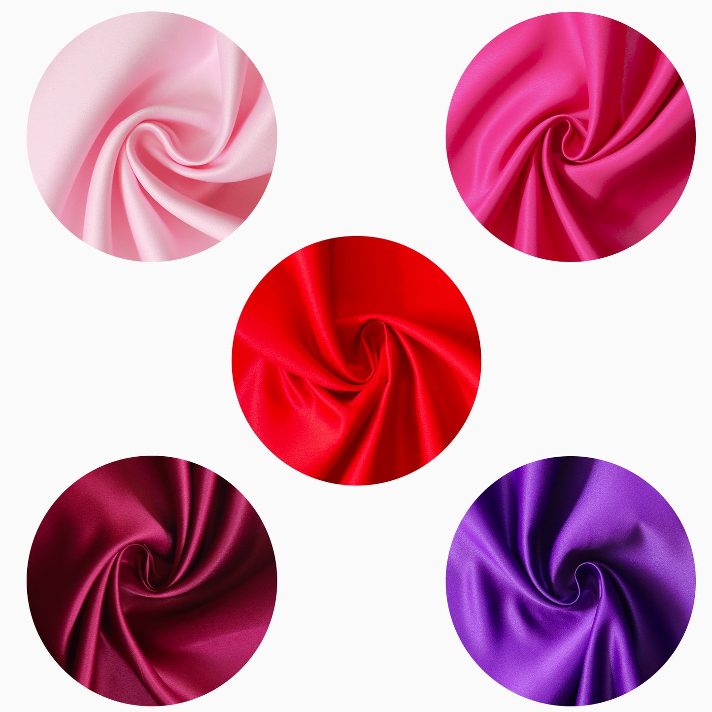 Pink Red Satin Dust Bag
