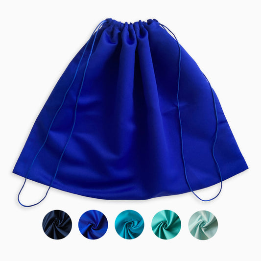 Blue Satin Dust Bag