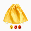 Yellow Orange Satin Dust Bag