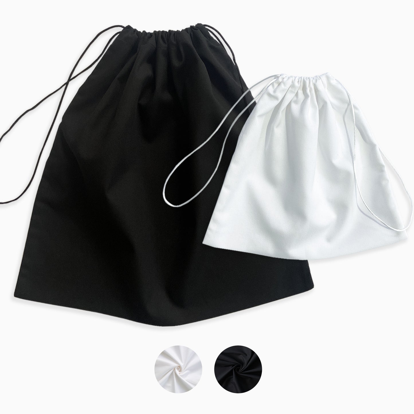 Black & White Cotton Dust Bag